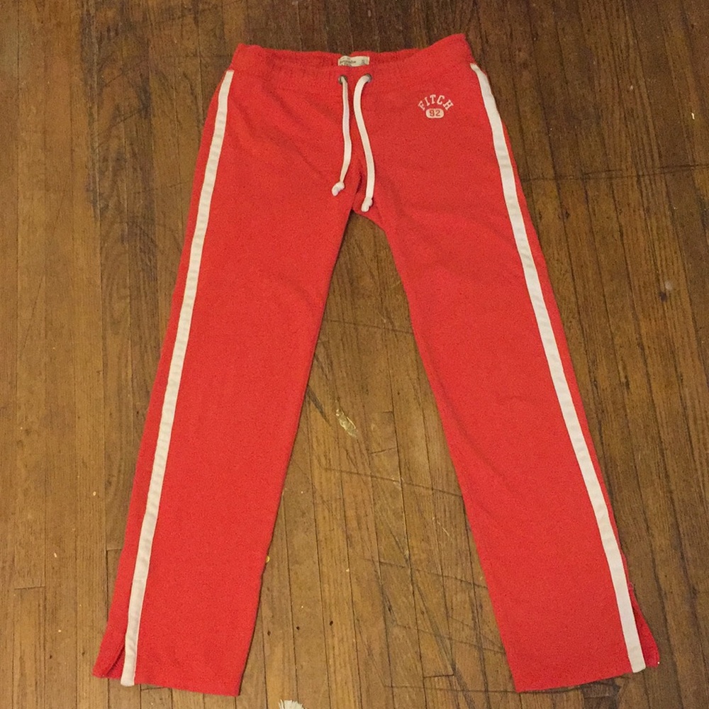 SOLD Abercrombie & Fitch red sweat pants